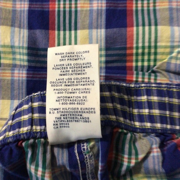 Tommy Hilfiger Plaid Pajama Sleep Lounge Pants - Size Small - Picture 6 of 7